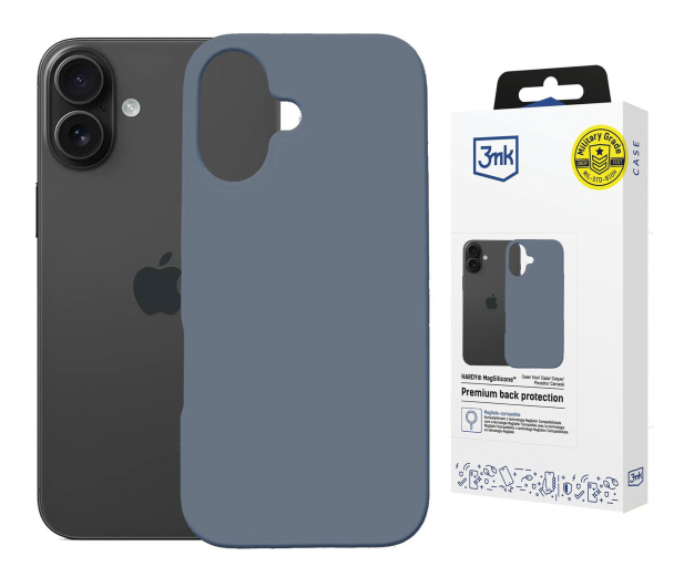 3mk Hardy MagSilicone Ultramarine do iPhone 16 - 1344414 - zdjęcie